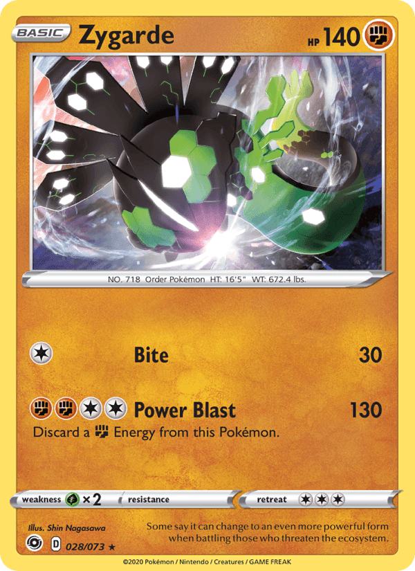 Zygarde, carta 28 di Champion's Path