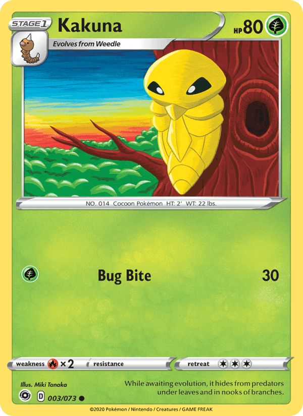 Kakuna, card 3 from Champion's Path