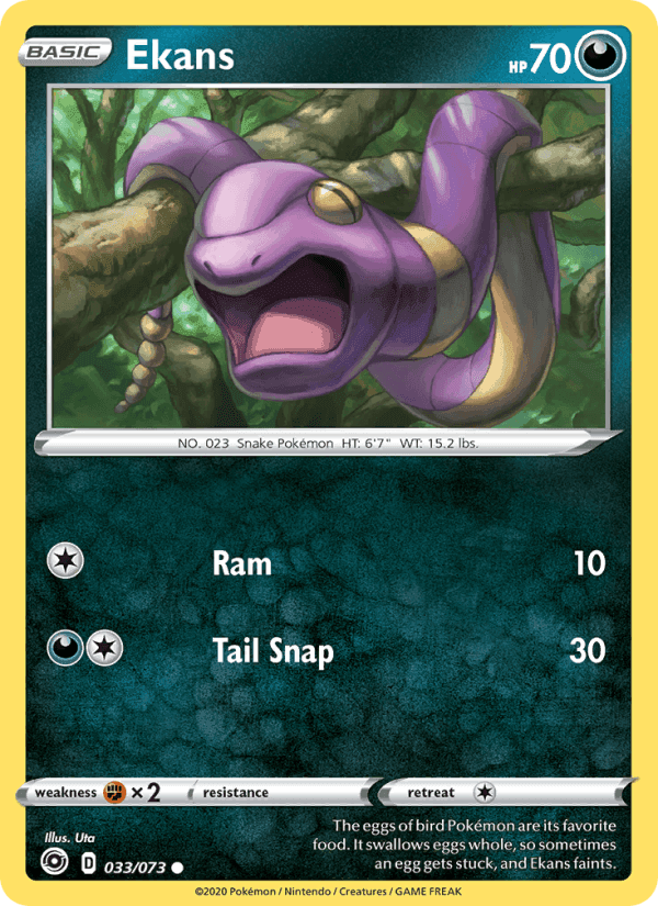 Ekans, carta 33 di Champion's Path