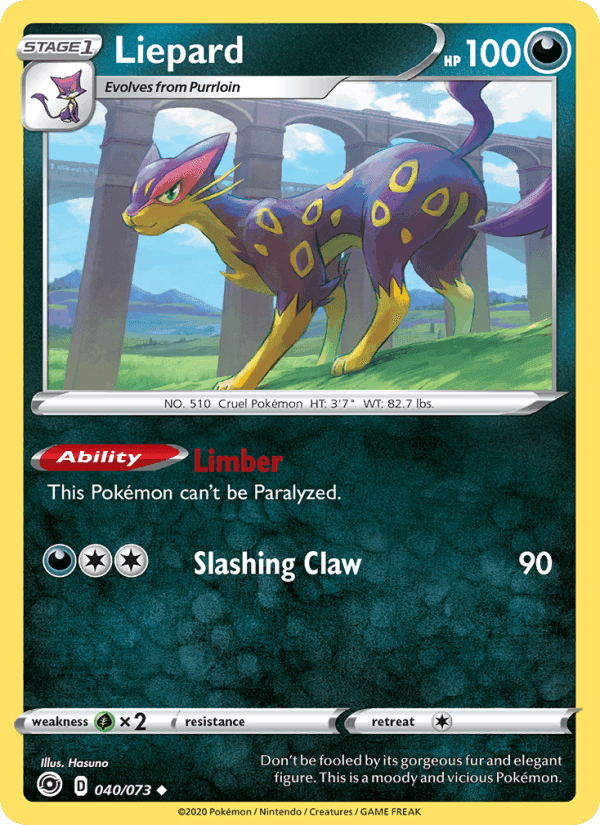 Liepard, carta 40 di Champion's Path