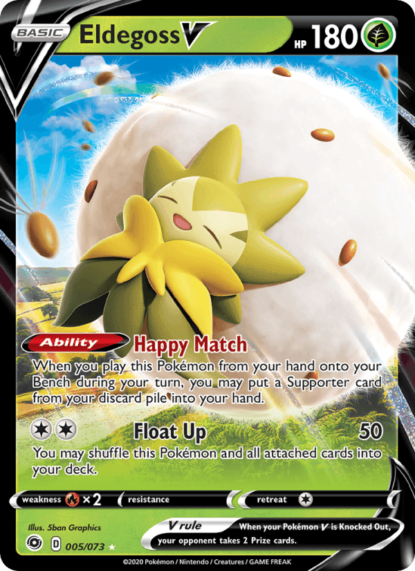 Eldegoss V, carte 5 de Champion's Path