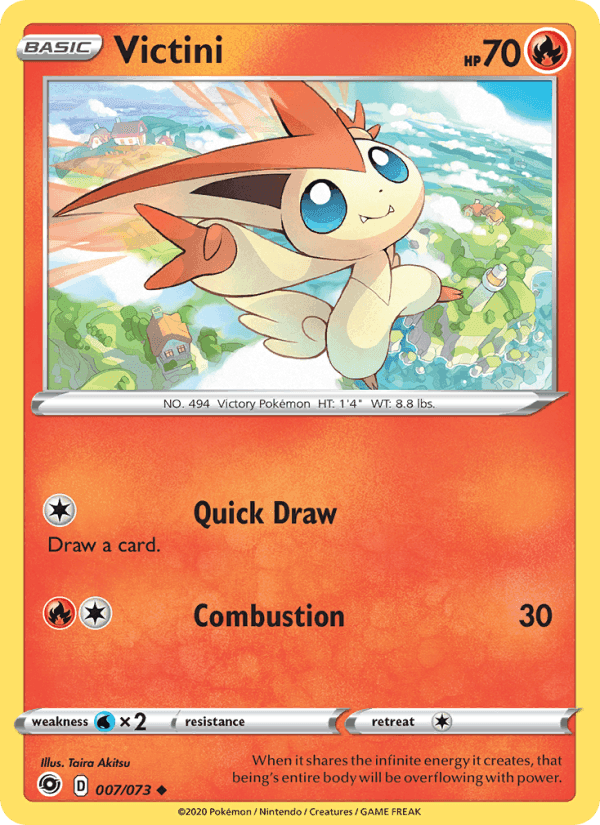 Victini, card 7 from Champion's Path