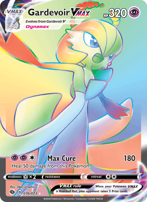 Gardevoir VMAX, card 76 from Champion's Path