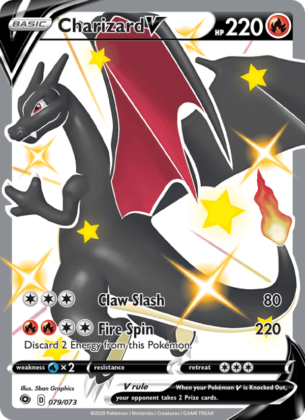 Charizard V, card 79 from Champion's Path