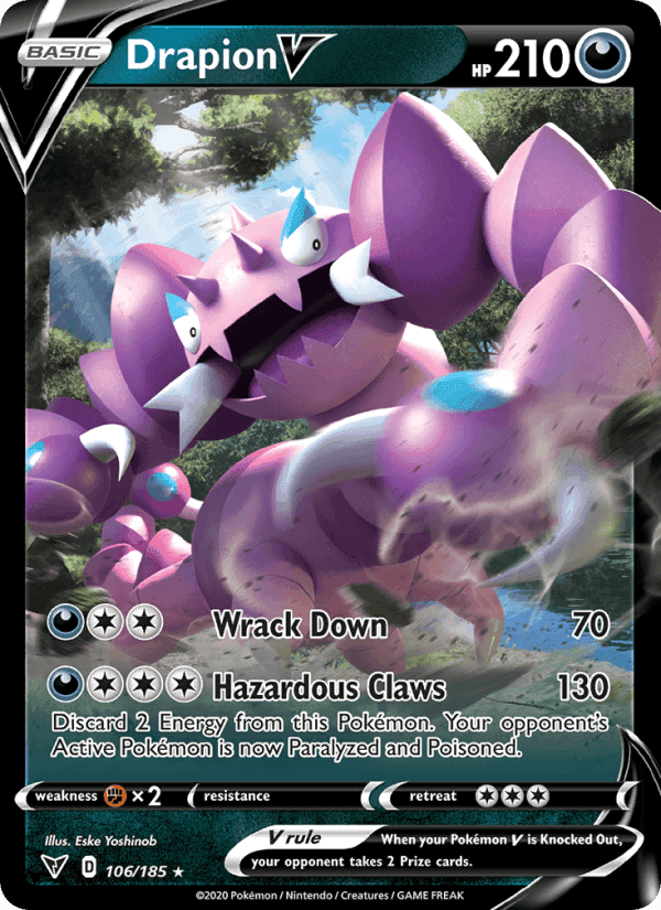 Drapion V, card 106 from Vivid Voltage