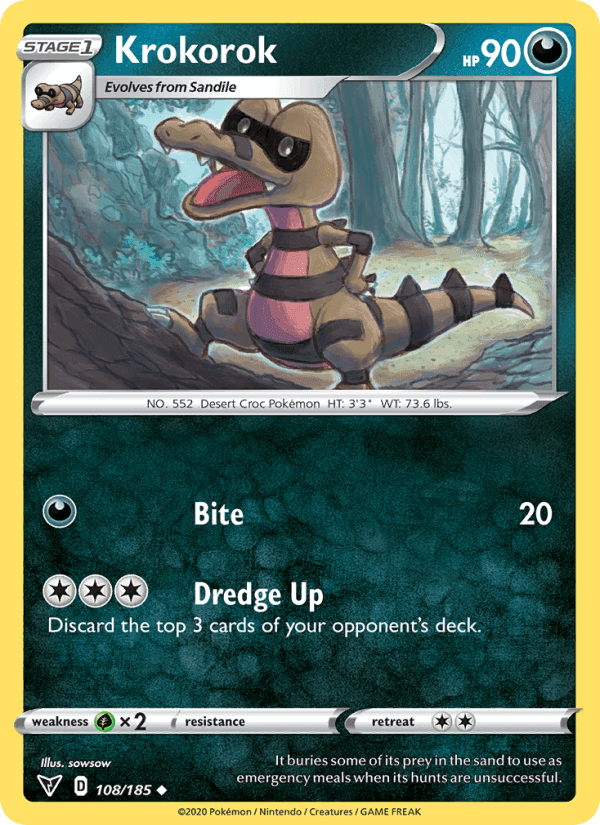 Krokorok, card 108 from Vivid Voltage