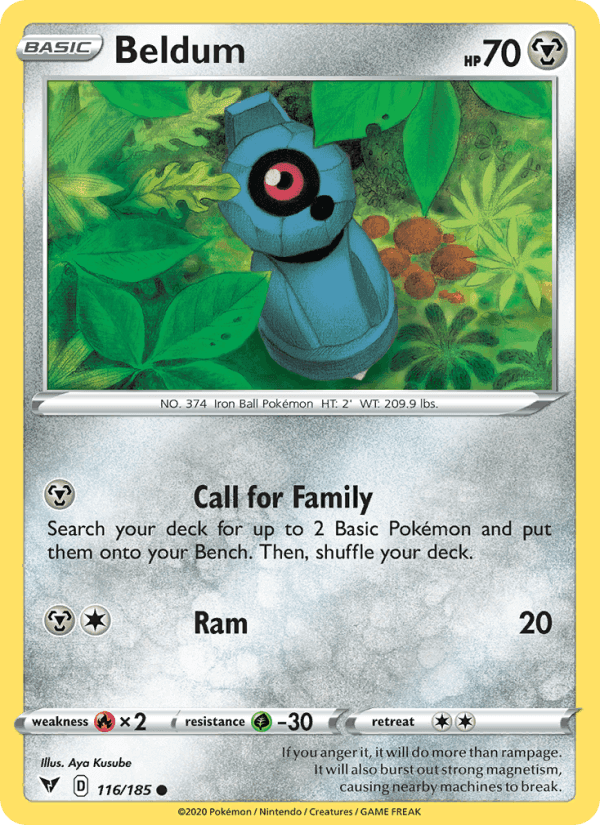 Beldum, card 116 from Vivid Voltage