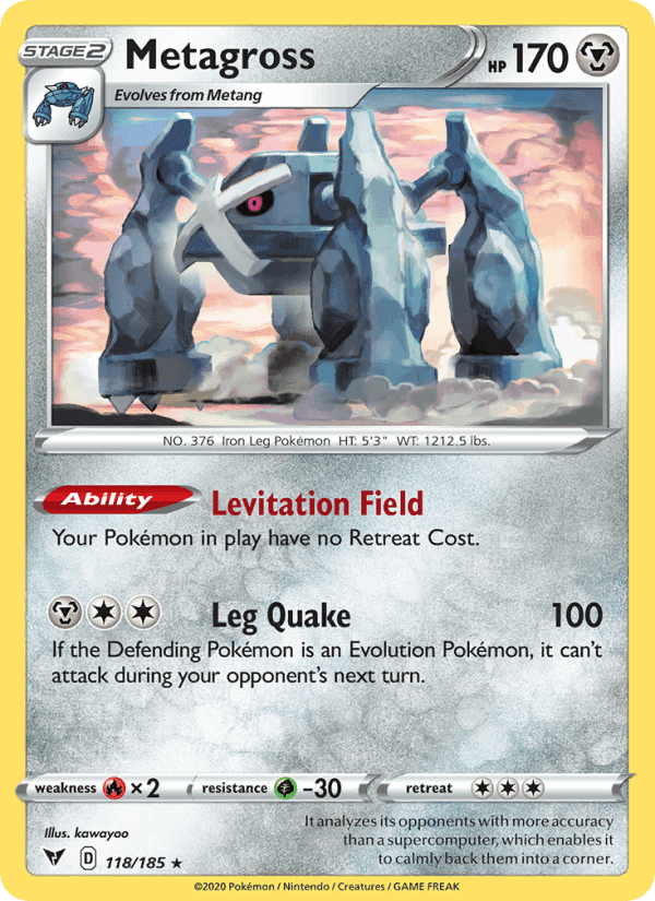 Metagross, card 118 from Vivid Voltage