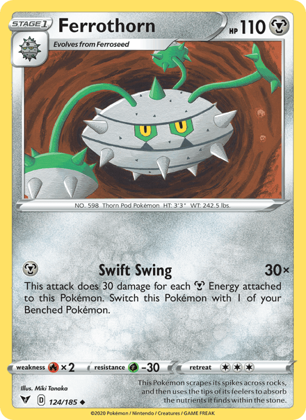 Ferrothorn, card 124 from Vivid Voltage