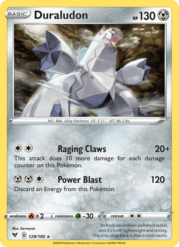 Duraludon, card 129 from Vivid Voltage