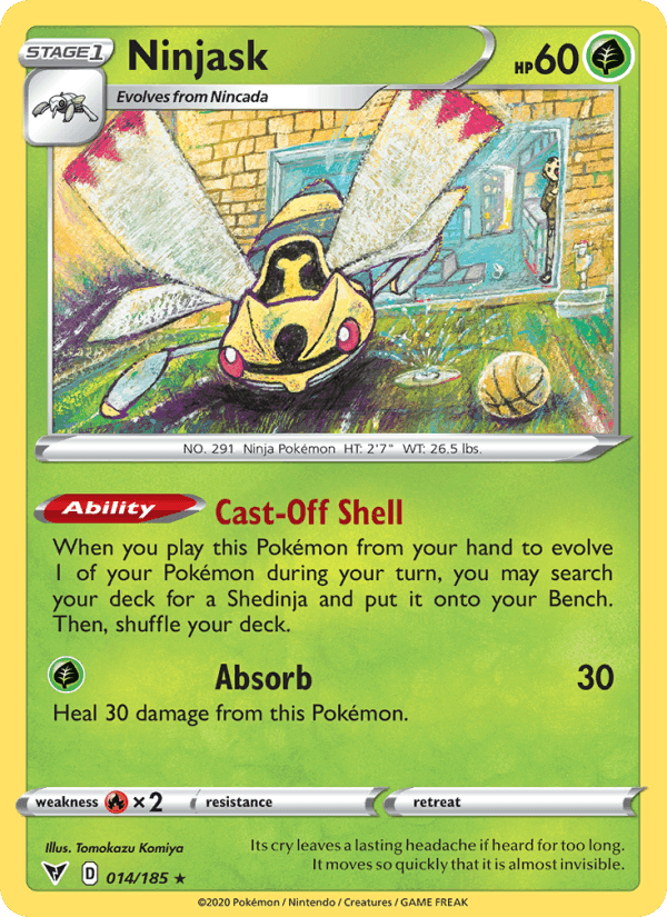 Ninjask, card 14 from Vivid Voltage
