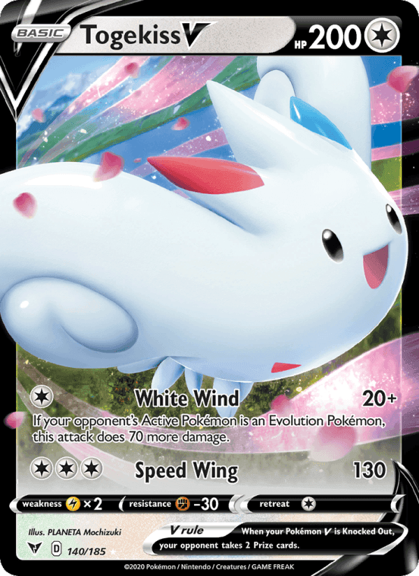 Togekiss V, card 140 from Vivid Voltage