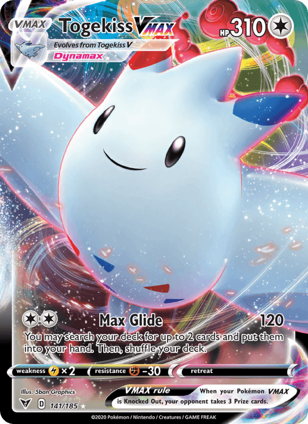Togekiss VMAX, card 141 from Vivid Voltage