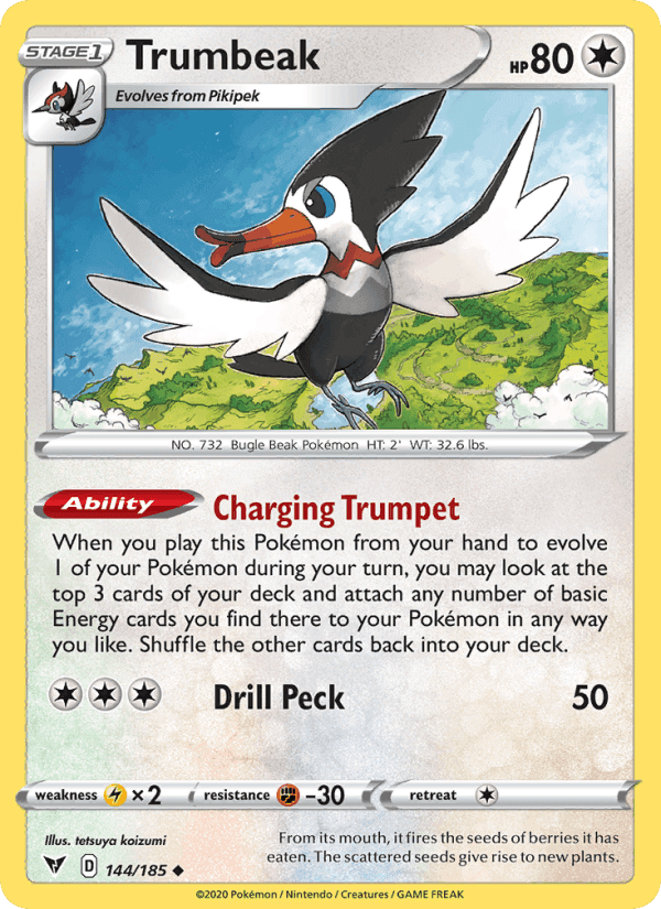 Trumbeak, card 144 from Vivid Voltage