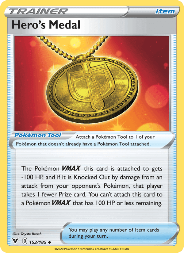 Hero's Medal, card 152 from Vivid Voltage