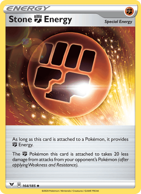 Stone Fighting Energy, card 164 from Vivid Voltage