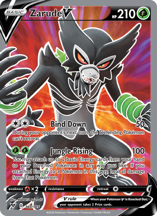 Zarude V, card 167 from Vivid Voltage