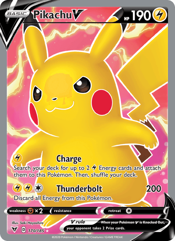 Vivid Voltage の 170 番、Pikachu V