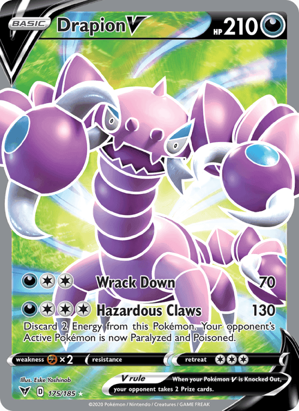 Drapion V, card 175 from Vivid Voltage