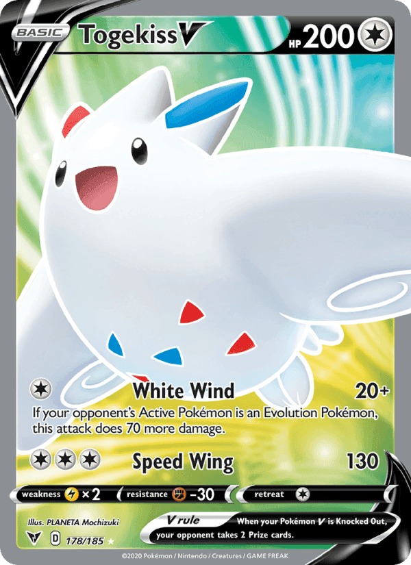 Togekiss V, card 178 from Vivid Voltage