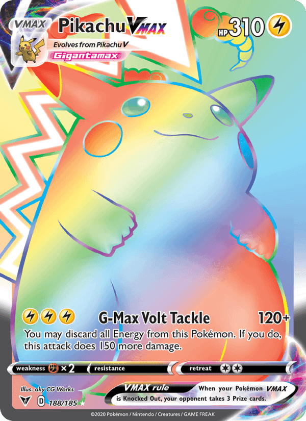 Vivid Voltage の 188 番、Pikachu VMAX