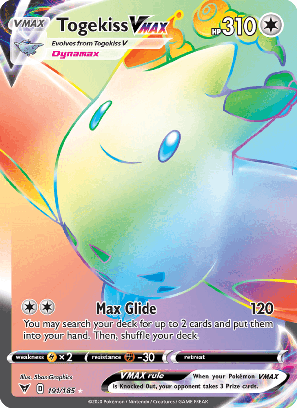 Togekiss VMAX, card 191 from Vivid Voltage