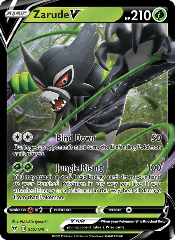 Zarude V, card 22 from Vivid Voltage