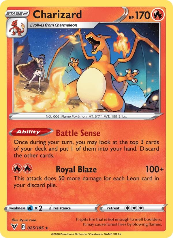 Charizard, card 25 from Vivid Voltage