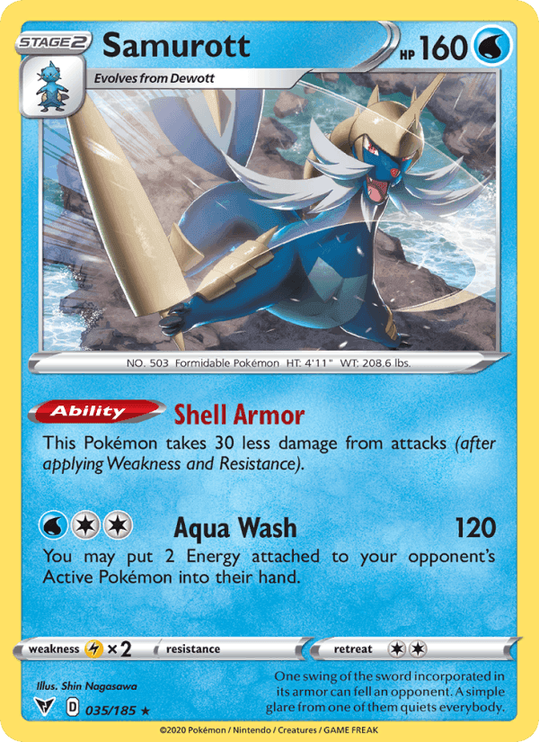Samurott, card 35 from Vivid Voltage