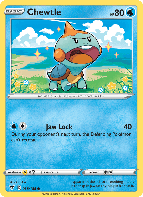 Chewtle, card 38 from Vivid Voltage
