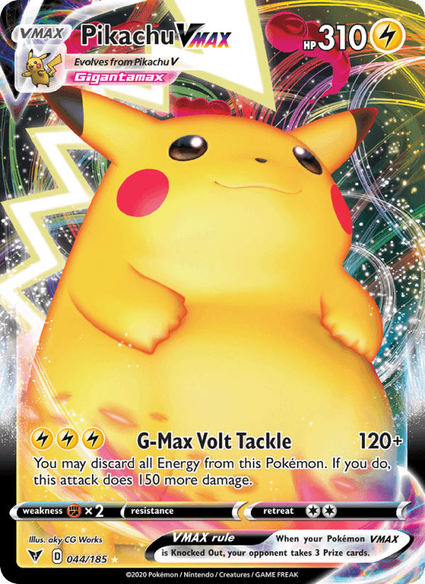 Pikachu VMAX, card 44 from Vivid Voltage
