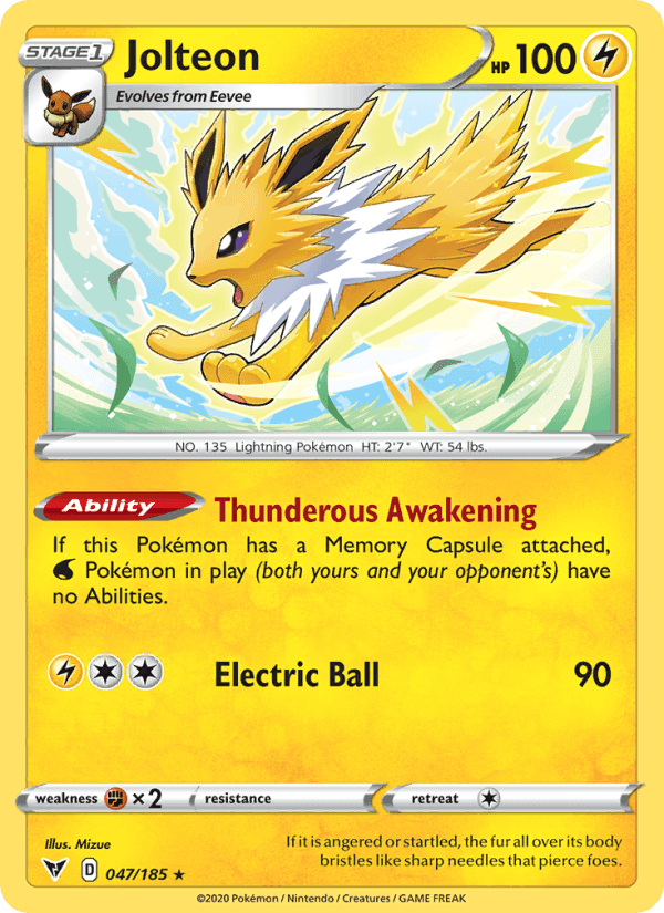 Vivid Voltage の 47 番、Jolteon