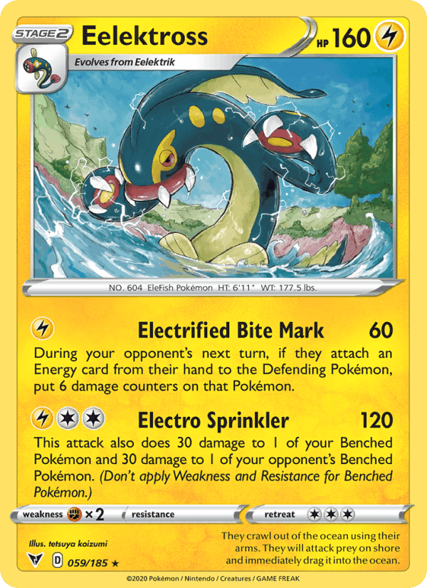 Eelektross, card 59 from Vivid Voltage