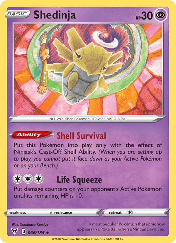 Shedinja, card 66 from Vivid Voltage