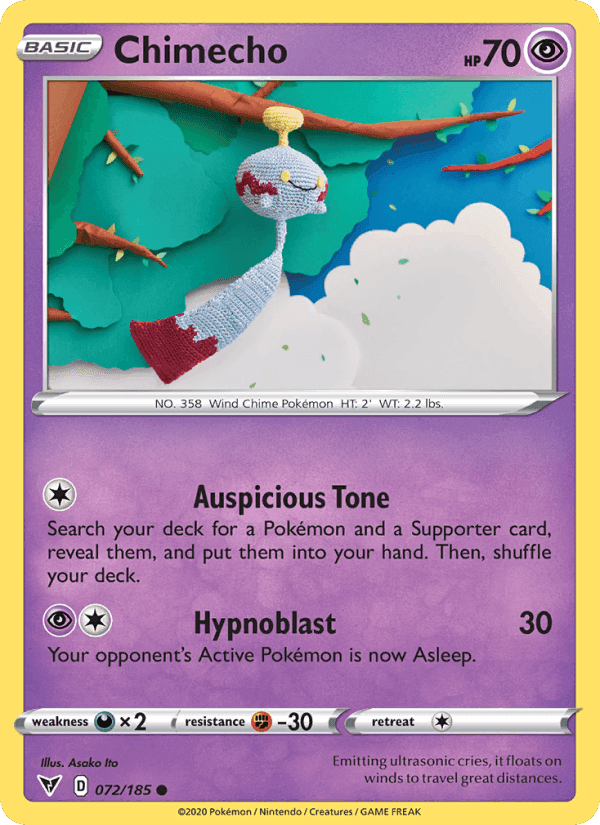 Chimecho, card 72 from Vivid Voltage