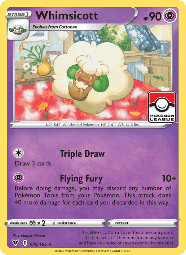 Whimsicott, card 76 from Vivid Voltage