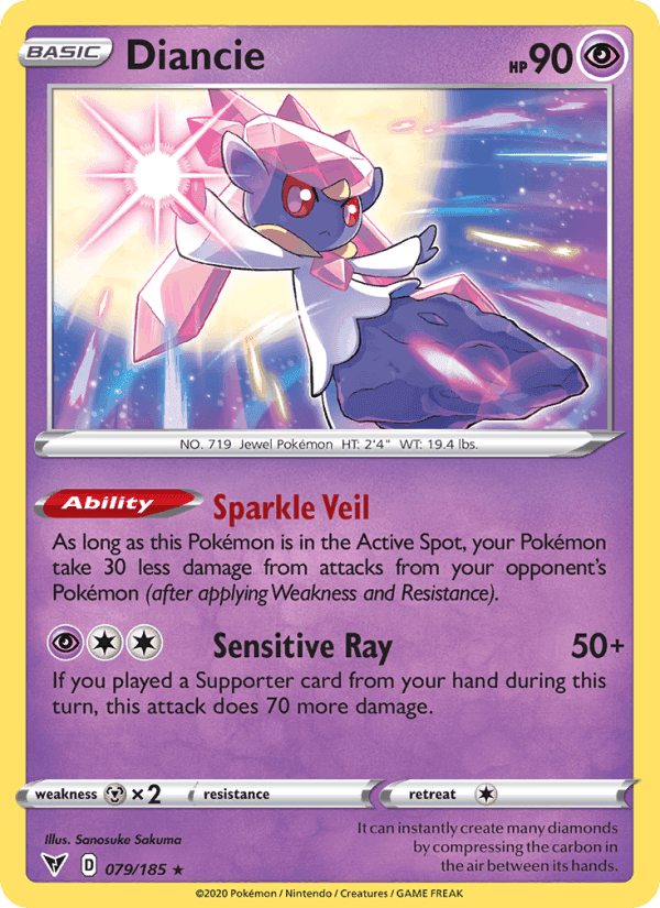 Diancie, card 79 from Vivid Voltage
