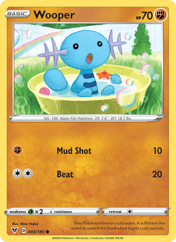 Wooper, card 83 from Vivid Voltage