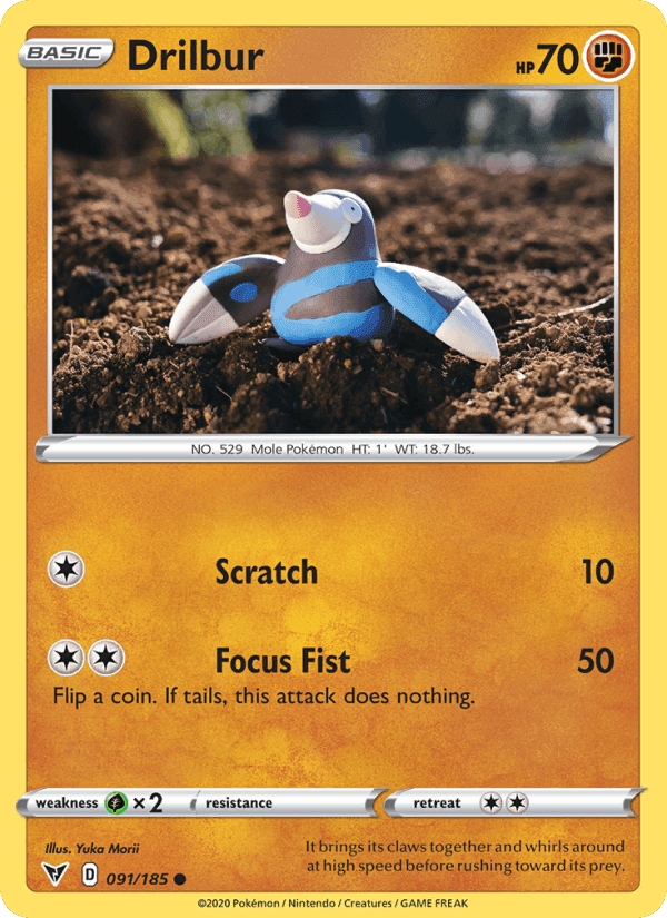 Drilbur, card 91 from Vivid Voltage
