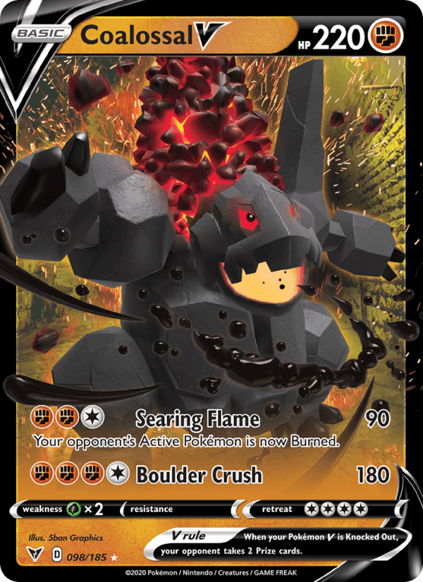 Coalossal V, card 98 from Vivid Voltage