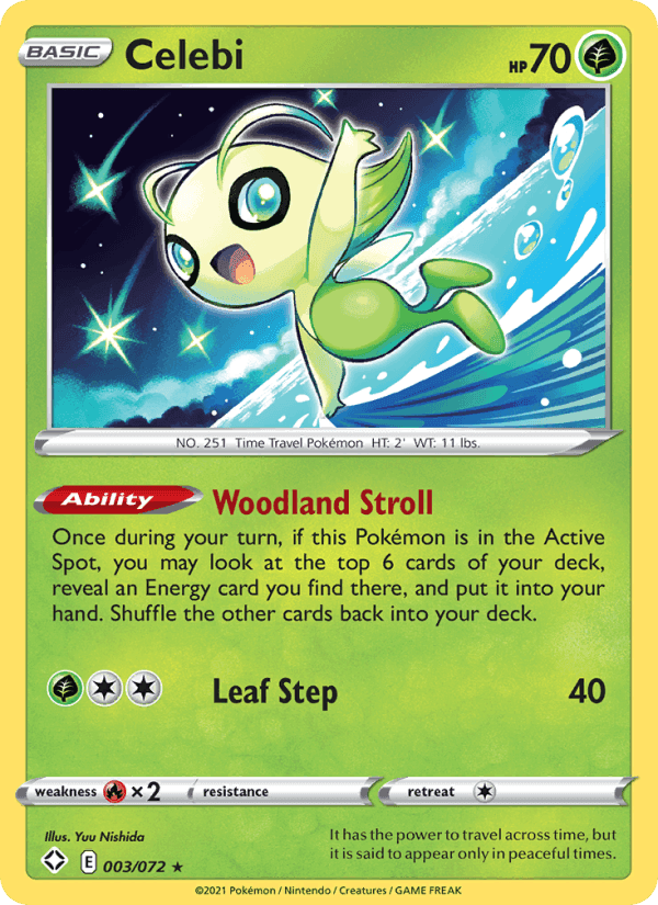 Shining Fates の 3 番、Celebi