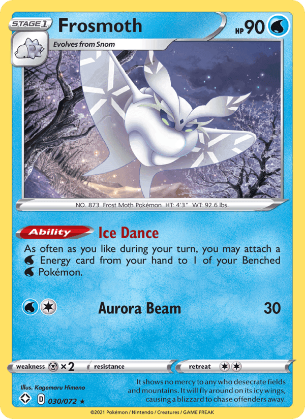 Frosmoth, card 30 from Shining Fates