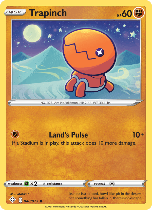 Shining Fates の 40 番、Trapinch