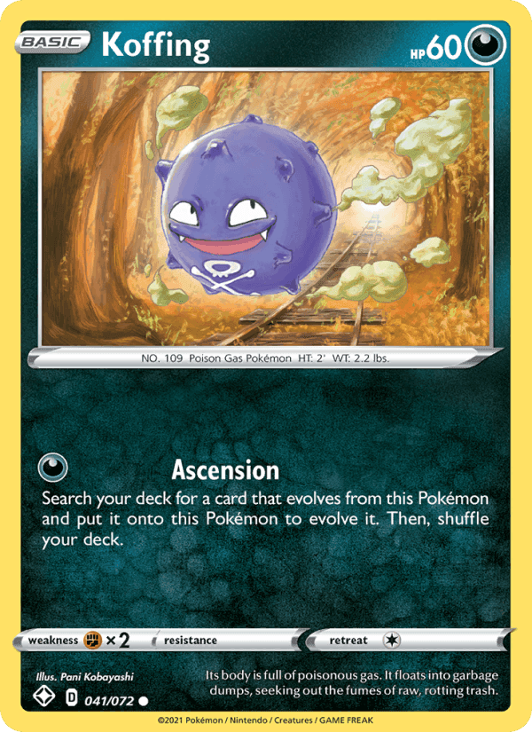 Shining Fates の 41 番、Koffing
