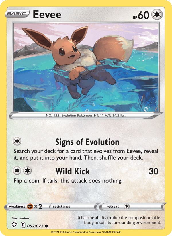 Shining Fates の 52 番、Eevee