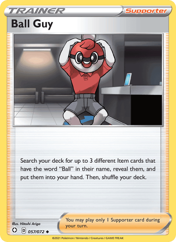 Ball Guy, card 57 from Shining Fates