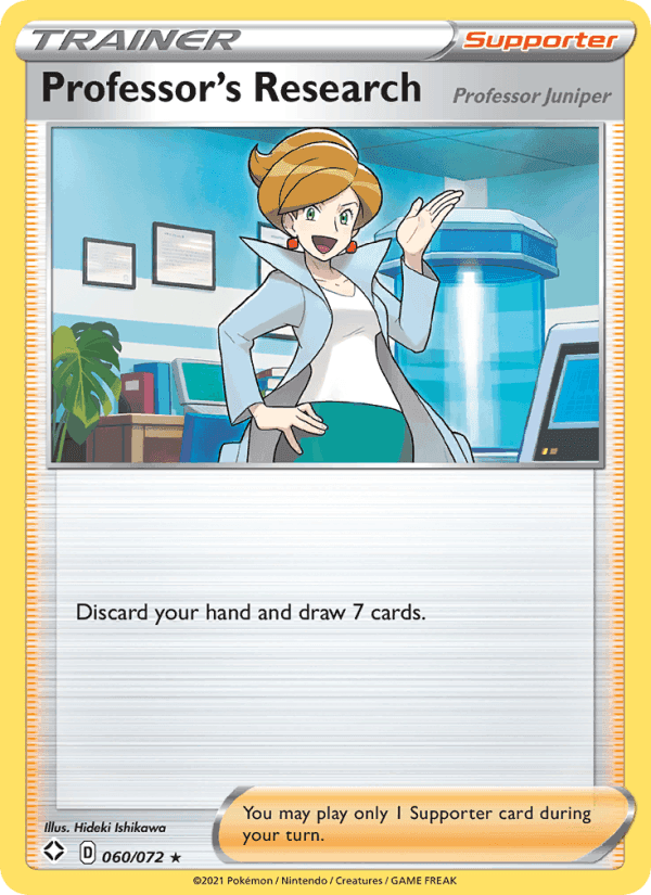 Professor's Research (Professor Juniper), card 60 from Shining Fates