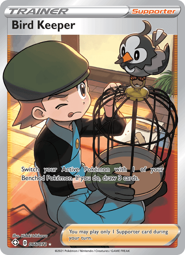 Bird Keeper, card 66 from Shining Fates