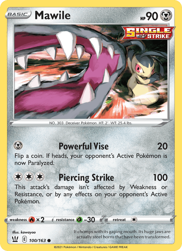 Mawile, card 100 from Battle Styles