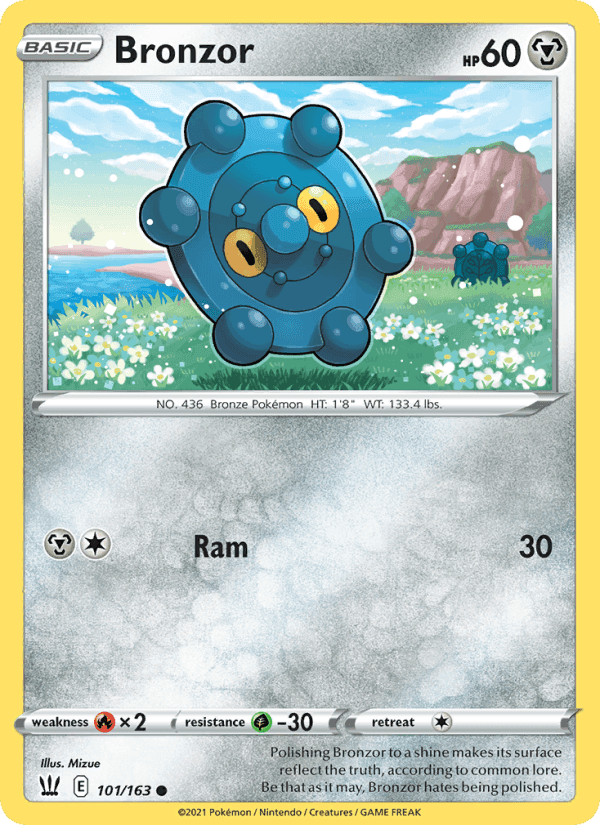 Bronzor, card 101 from Battle Styles